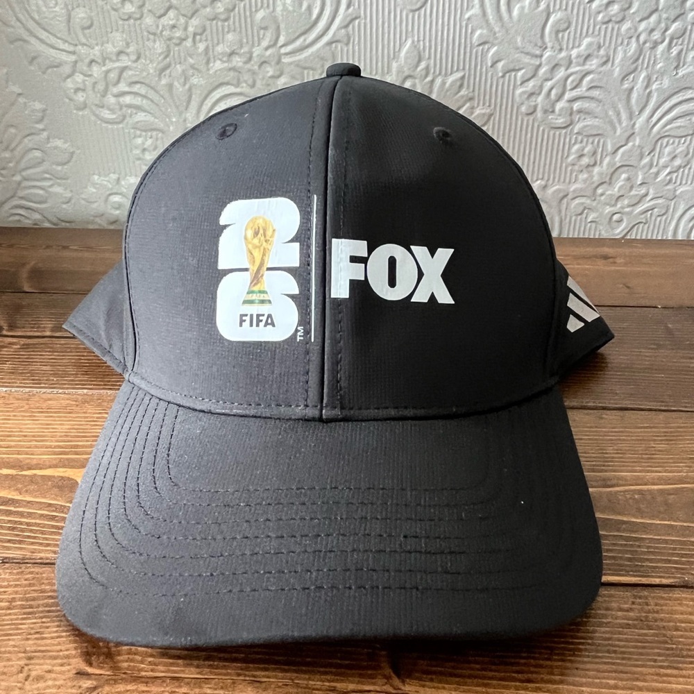 New Adidas Black FIFA World Cup 2026 FOX Adjustable Hat